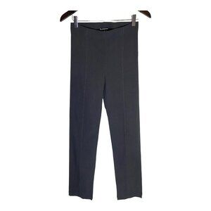 Franne Golde Classic High Rise Straight Leg Stretch Grey Leg-sz  6